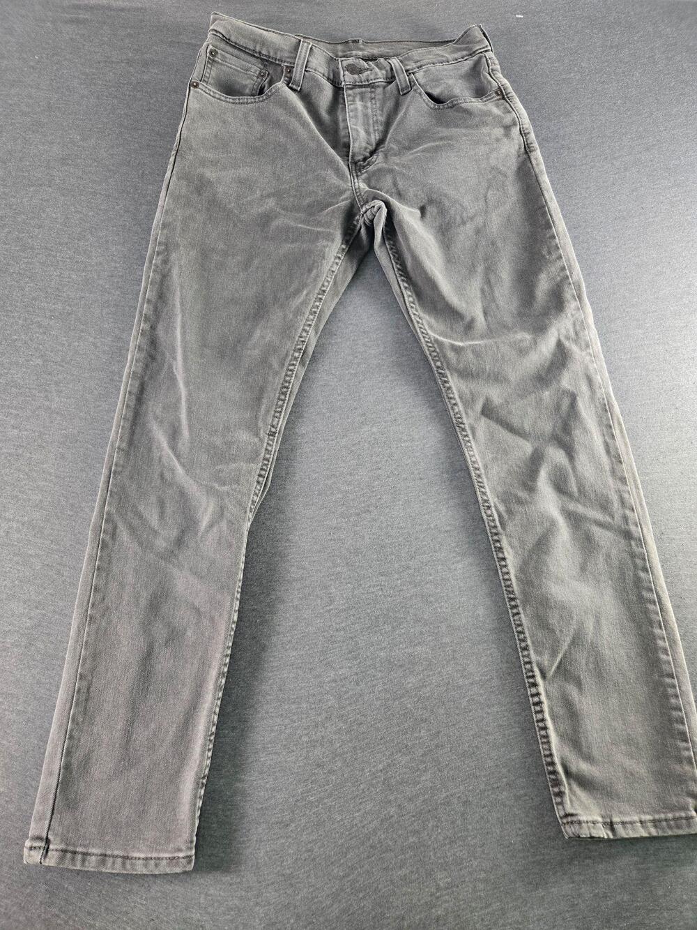 Levis 512 Jeans Mens 30x29 Black Wash Slim Taper Denim Classic Pants